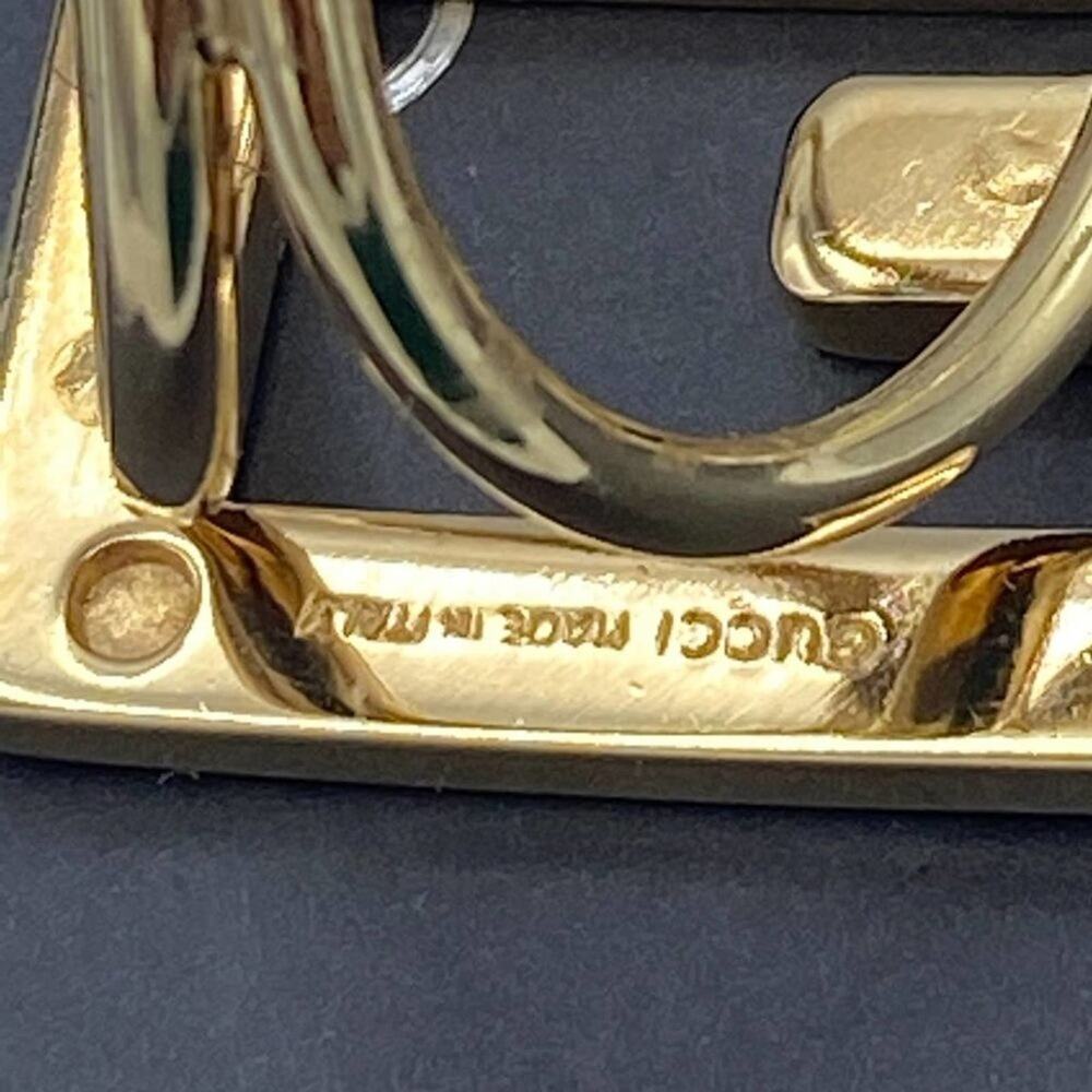 Gucci G Logo Gold tone Scarf Ring - Picture 7 of 9